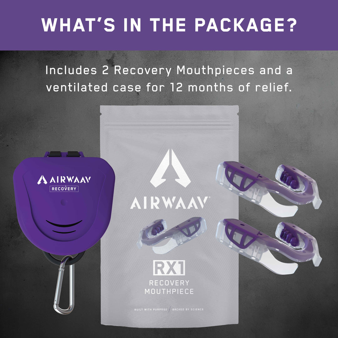 AIRWAAV Recovery RX1 Mouthpiece for Sleep (2-Pack)