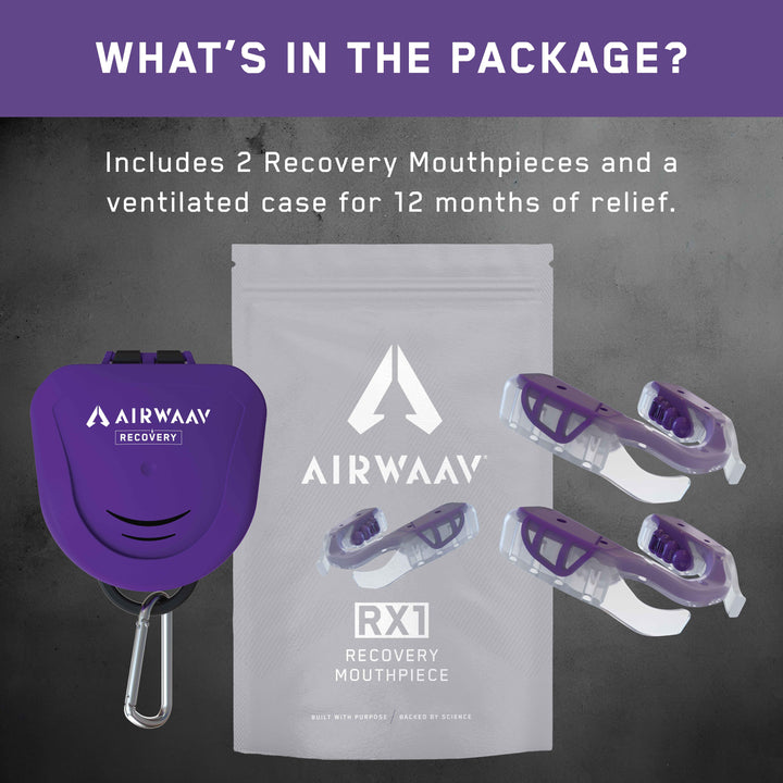 AIRWAAV Recovery RX1 Mouthpiece for Sleep (2-Pack)